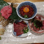 生肉専門店 焼肉 金次郎 - 本日の肉刺し盛合せ：1980円