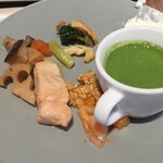 Terasu Dainingu Mike-Ra - 朝食③  和定食風と小松菜のスムージー