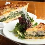 ★ Oyster and seasonal vegetable quiche