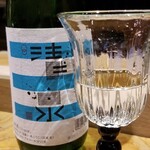 鮨匠 のむら - お酒⑥清泉　純米吟醸(新潟)
      米品種:五百万石100%、精米歩合55%