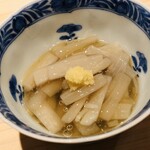 新ばし 星野 - 芽芋の出汁餡かけ