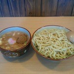 中山商店 - つけ麺大盛り＋煮玉子