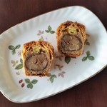 フランス菓子16区 - 断面。マロングラッセが１個入っております。