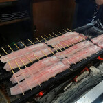 かぶと - うなぎを焼いているところ