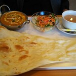 KK Indian Restaurant - 日替りランチはチャナ豆とチキンでした