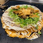 錦わらい 五反田店 - ボリューム満点「わらい焼き デラックス」