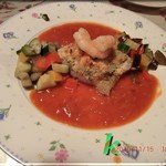 軽井沢ペンション すばる - 鱸の香草パン粉焼