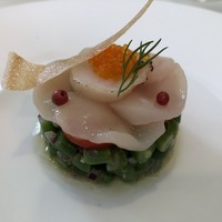 コット ア コット - 帆立のマリネといんげんのサラダ