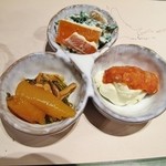 Kamosuya saketen - 小鉢三種