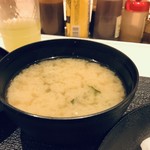 Matsunoya - わかめの味噌汁、結構美味しいです（２０１９．１１．１７）