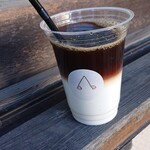 ウォーク コーヒー - カフェオレ(アイス)プラス100円で大きいカップに