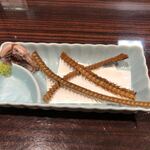 うなぎ 魚政 - 骨せんべいと肝