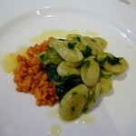 ビオディナミコ - ＜2012年3月＞Due tipi di Primi Piatti 自家製オレキエッテ　菜の花と魚介のラグー