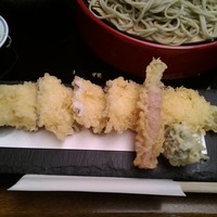 そば会席 立会川 吉田家 - 秋穴子天