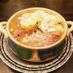 ささきさん - もつ煮だったと思います。