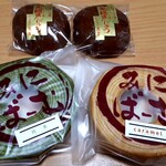 虎屋菓子店 - 黒糖まんじゅう(115円)&みにぼーむキャラメル(240円)&みにぼーむ抹茶(240円)