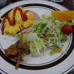 ロッジホットタイム - ハム・オムレツ・サラダ