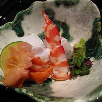 日本料理 晴山 - ◯鯛、車海老、赤貝、あおりイカ
