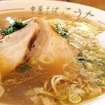 Chuukasoba Kouta - 豚骨醤油と魚介系のＷスープ、最後まで美味い( ´罒`*)✧