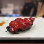 鳥田中 - 青磁の上に乗る焼鳥