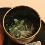 石塀小路 朝粥と出し茶漬け KOI-KOI - ●冷鉢:スープサラダ