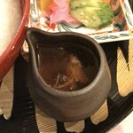 石塀小路 朝粥と出し茶漬け KOI-KOI - ●御飯:鯉恋米お粥、季節のべっこう餡が（お粥、べっこう餡、お漬物 お代わりお申し付けください）