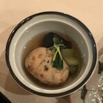 石塀小路 朝粥と出し茶漬け KOI-KOI - ●焚合:野菜巾着、茄子煮、蒟蒻など、青身