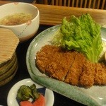 ドライブイン飛山 - いただいたみそかつ定食