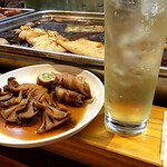 博多のおでん - ハイボール&アスパラ豚&舞茸