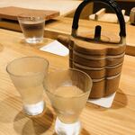 鮨 十兵衛 - ⚫︎黒龍。。。福井を代表するお酒。朝からこの時を楽しみにしていました(((o(*ﾟ▽ﾟ*)o)))