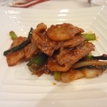 香桃 - 豚バラ、花ニラの辛み炒め