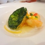 香桃 - 車海老の揚げ物　レモンソース