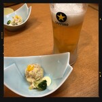 北海食市場 可祝 - 生ビール＆お通し
