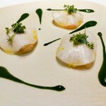 レストラン リューズ - 甘エビタルタル、蕪