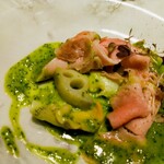 レストラン リューズ - 蓮根、バイ貝