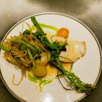 レストラン リューズ - 銀杏、菜の花、牛蒡