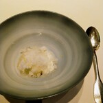 レストラン リューズ - 和梨　シャーベット、ゼリー、生姜パンナコッタ