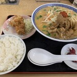 Menya Maruchou - もつ味噌ラーメン+ランチセット❗️