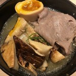 麺屋一燈 - 松茸の塩らーめん＋小ライス＋味玉