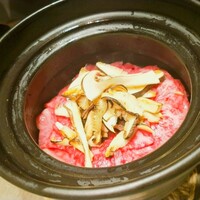 USHIGORO S. GINZA - 松茸とザブトンの土鍋ご飯＋赤だし