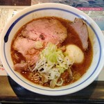 麺や 青雲志 - 焼き鯵正油らぁ麺(多加水ピロピロ麺)
