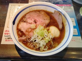Menyaseiunshi - 焼き鯵正油らぁ麺(多加水ピロピロ麺)