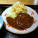 創作鉄板料理とワインを楽しむ店 ～渋谷 居酒屋 花花～ - ビックハンバーグ、ふわっふわ