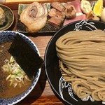 中華蕎麦 とみ田 - つけめん(並)＋特選全部のせトッピング＋心の味焼売