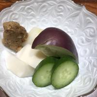 鮨 龍いち - 味噌で頂く野菜