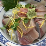 大阪屋 - ひしお（醤）丼（お醤油をかける前）