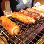 銀座 阿波おどり - 焼きちくわ　香りがたまりません