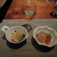 神戸プレジール 本店 - 食前酒と前菜