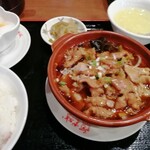 阿里城 - 日替わりランチ　780円　「豚肉スライス四川風」