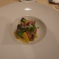 セ シュエット - 鱸のポワレ蛤ソースサフラン風味